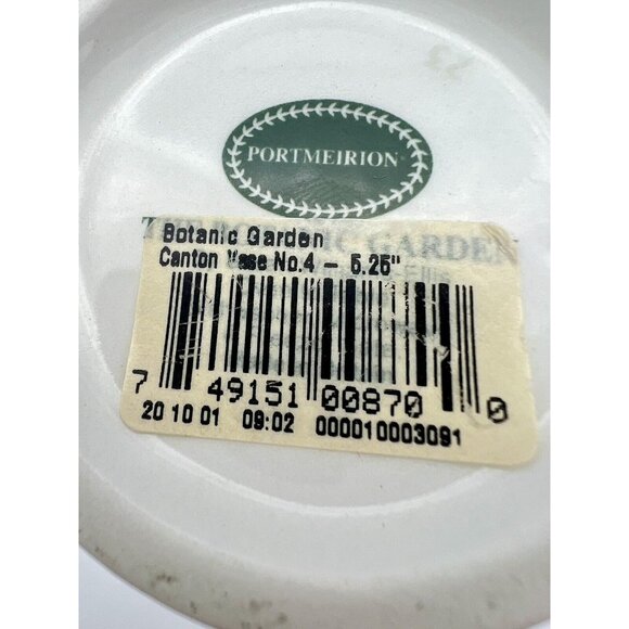Portmeirion Botanic Garden Canton Vase Rhododendron Pattern 5 1/4" Cottagecore - Picture 8 of 9